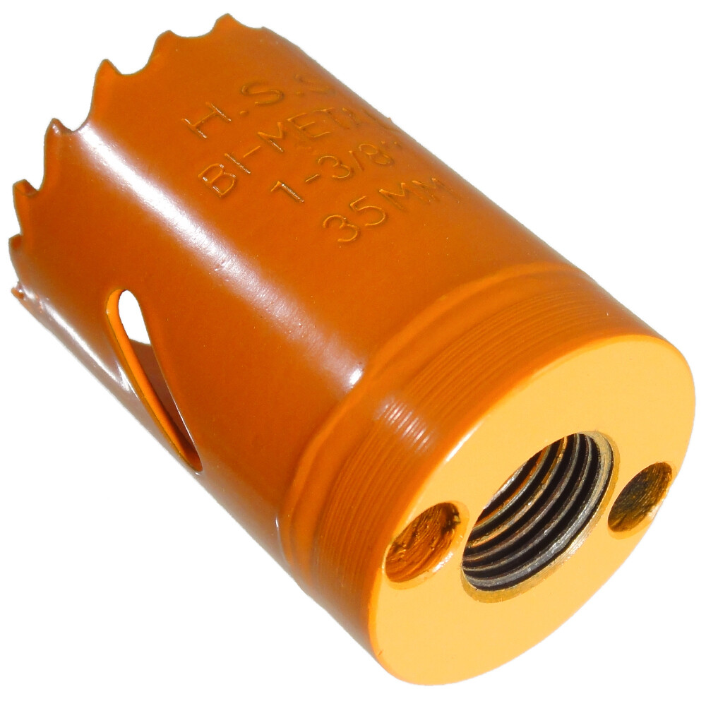 Ø 35 mm HSS BiM Lochsäge Bohrkrone 5/8" x 18 UNF für Metall Holz Inox