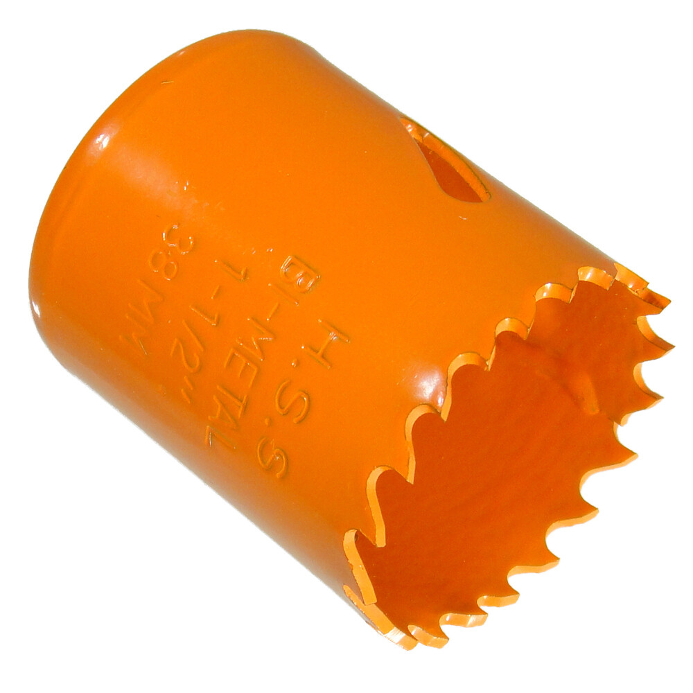 Ø 38 mm HSS BiM Lochsäge Bohrkrone 5/8" x 18 UNF für Metall Holz Inox