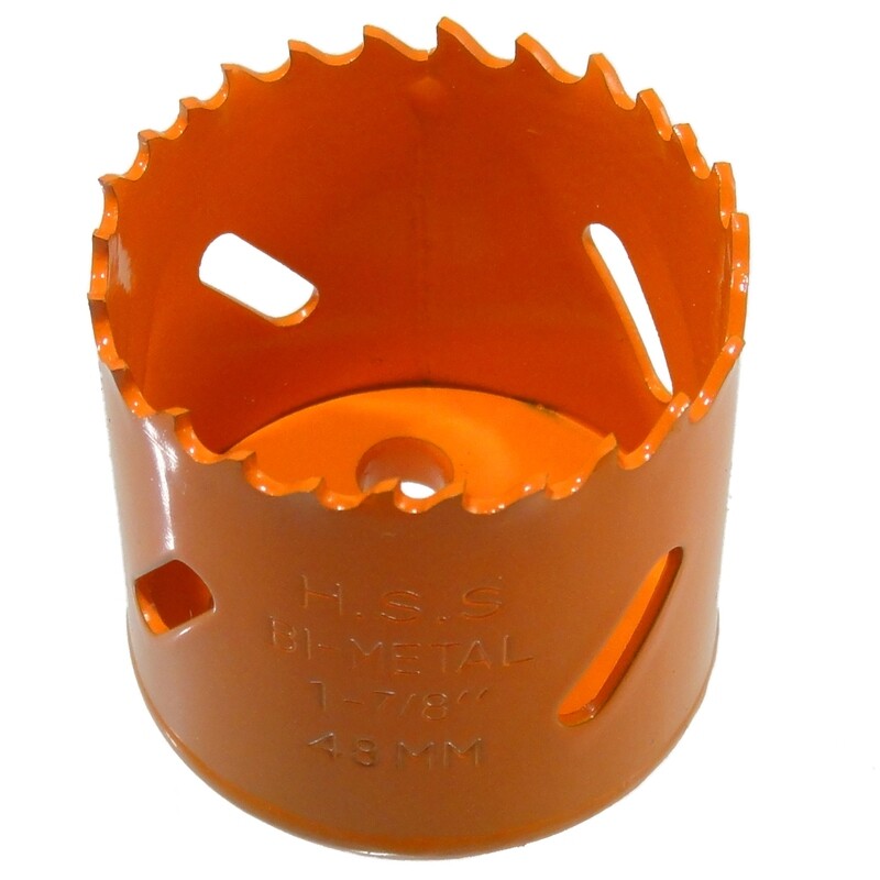 Ø 48 mm HSS BiM Lochsäge Bohrkrone 5/8&quot; x 18 UNF für Metall Holz Inox
