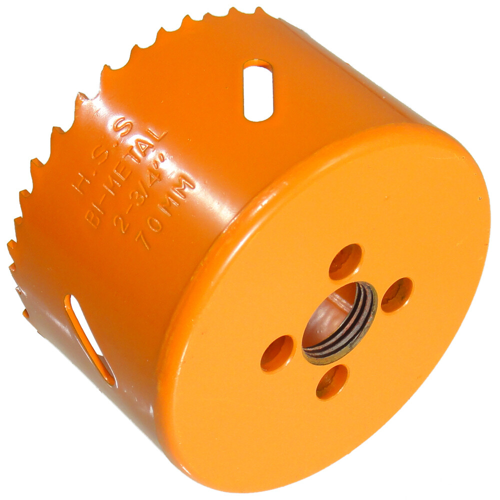 Ø 70 mm HSS BiM Lochsäge Bohrkrone 5/8" x 18 UNF für Metall Holz Inox