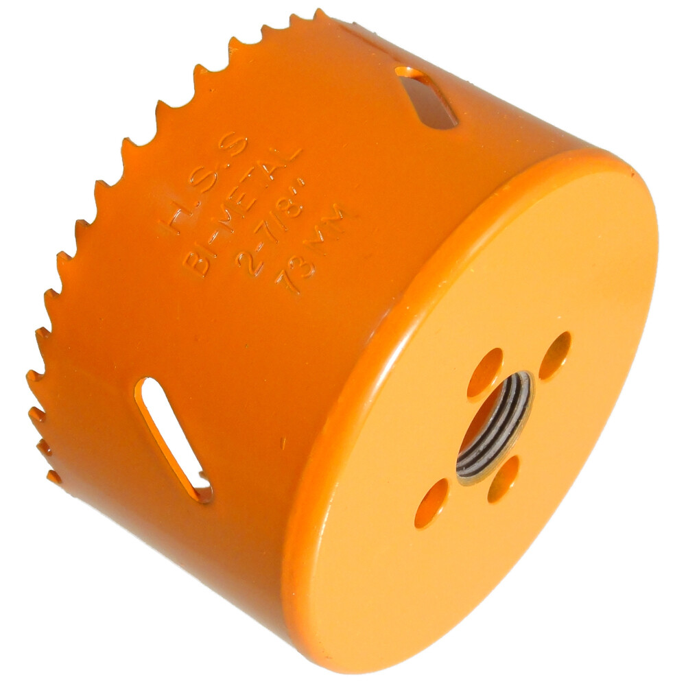 Ø 73 mm HSS BiM Lochsäge Bohrkrone 5/8" x 18 UNF für Metall Holz Inox