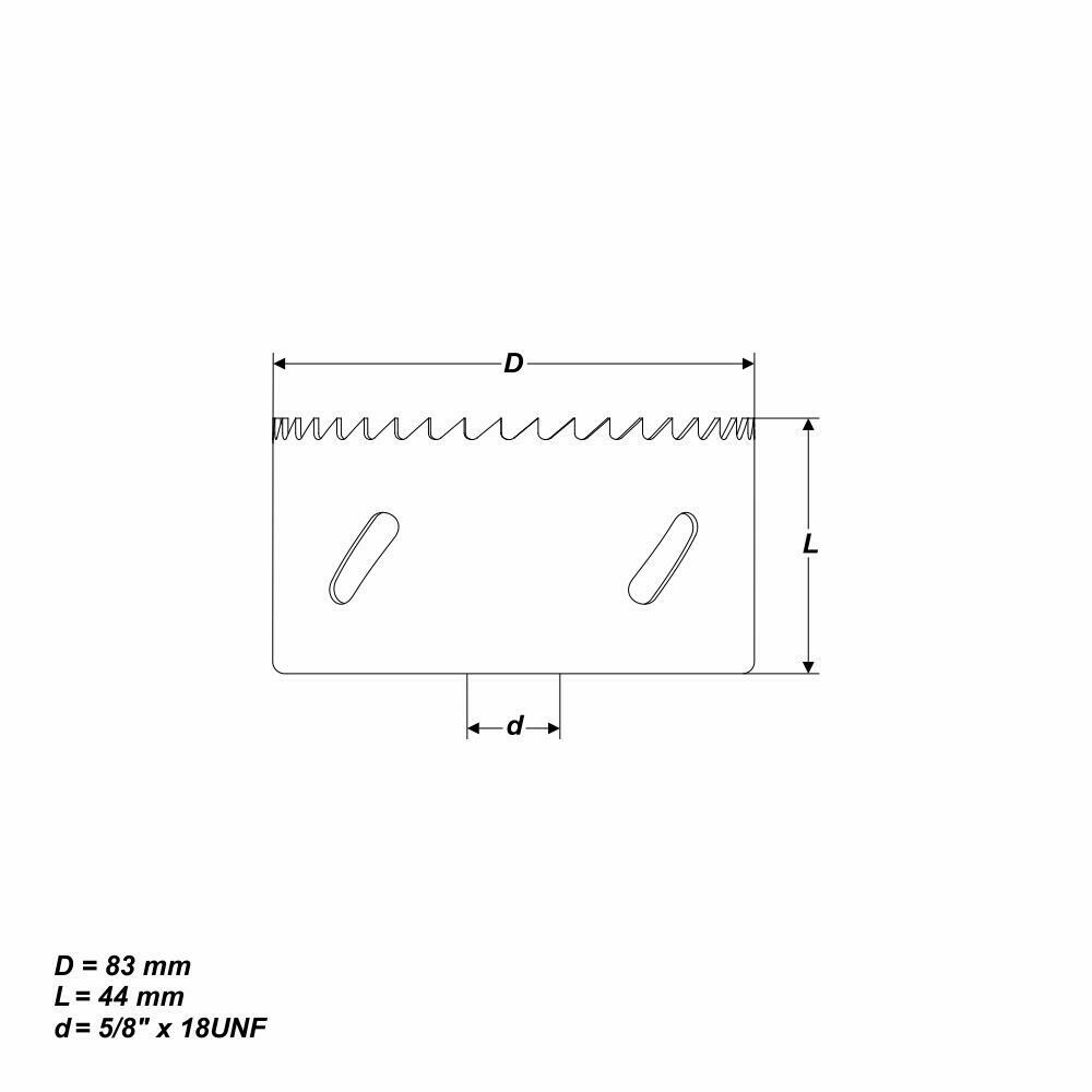 Ø 83 mm HSS BiM Lochsäge Bohrkrone 5/8" x 18 UNF für Metall Holz Inox