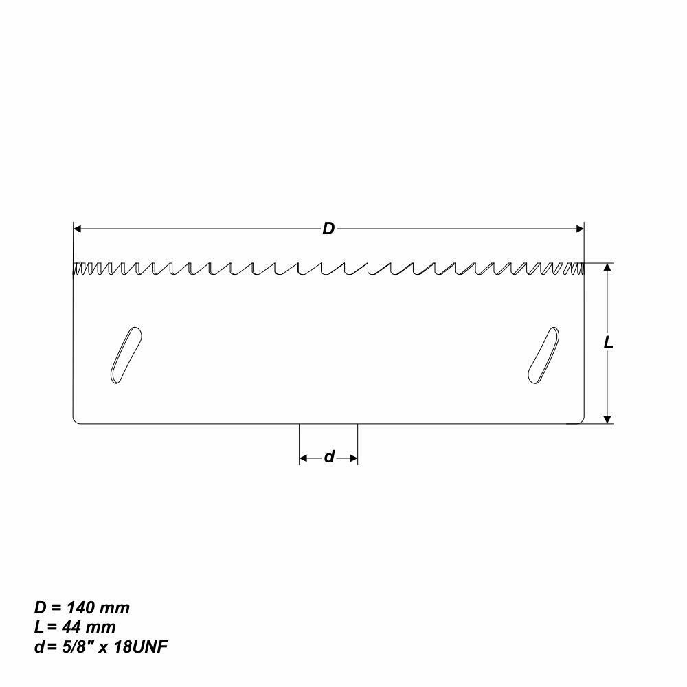 Ø 140 mm HSS BiM Lochsäge Bohrkrone 5/8" x 18 UNF für Metall Holz Inox
