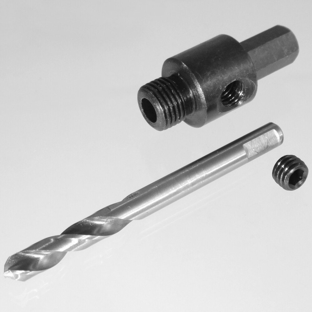 Ø 9,4 mm Aufnahmeschaft für Bohrkrone mit Gewinde 1/2" x 20 UNF