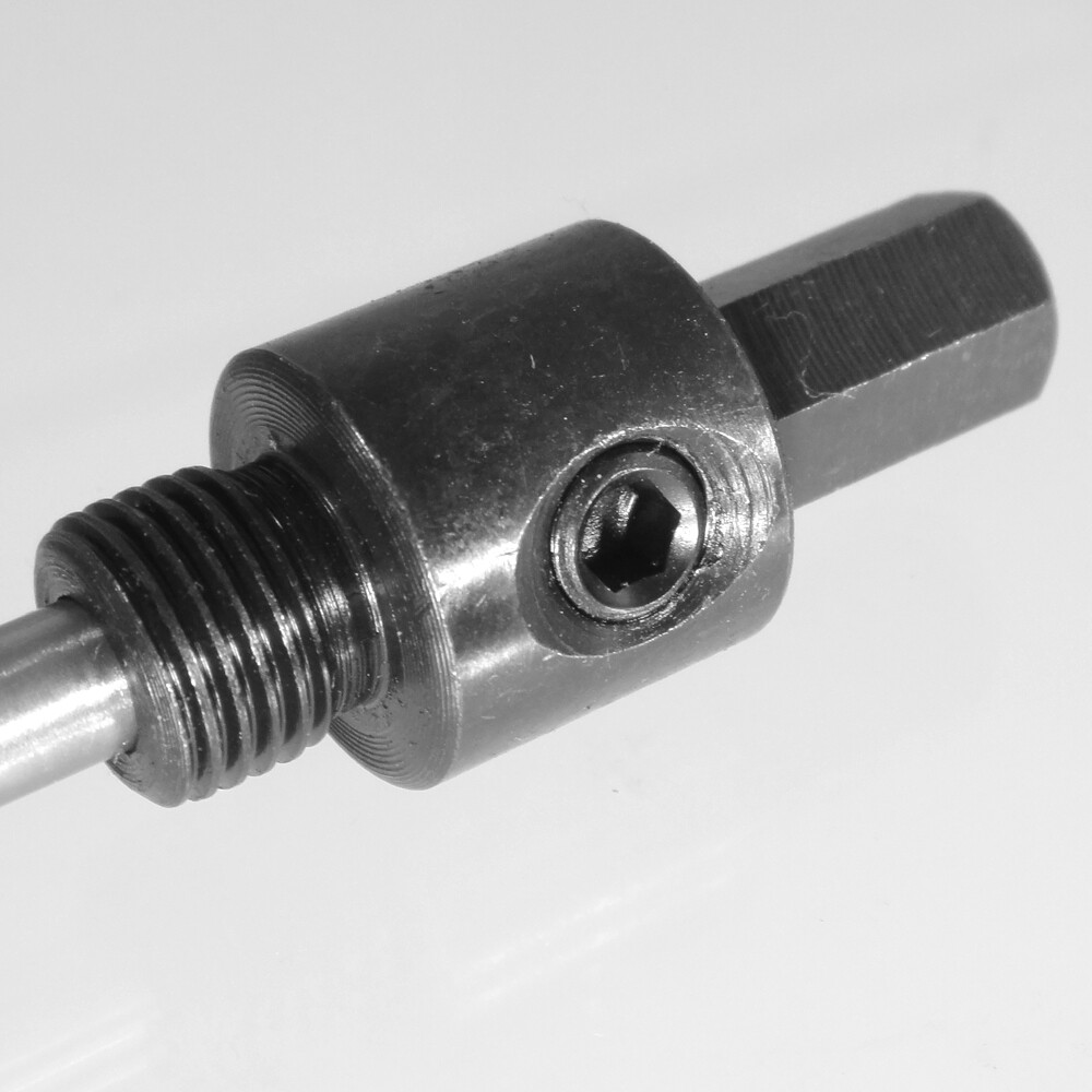 Ø 9,4 mm Aufnahmeschaft für Bohrkrone mit Gewinde 1/2" x 20 UNF