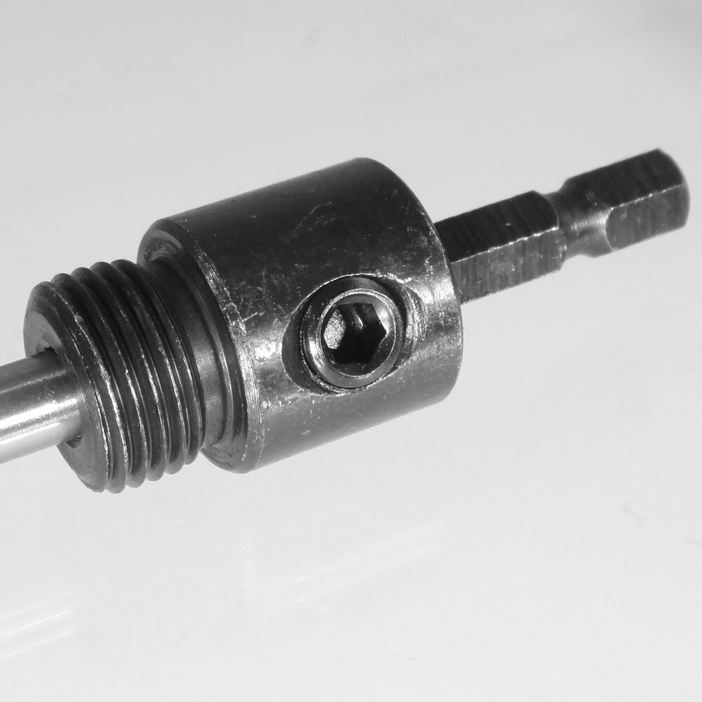 1/4" Aufnahmeschaft 1/4 Zoll für Bohrkrone mit Gewinde 5/8" x 18 UNF