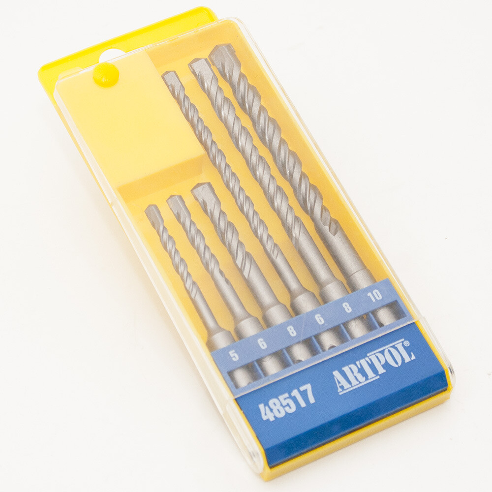 SDS Plus Bohrer Satz 6 tgl. inkl: Ø 5-6-8 x 110 mm Ø 6-8-10 x 160 mm