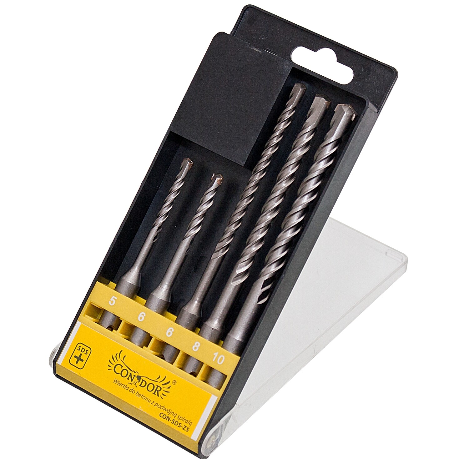 SDS Plus Bohrer Satz 5 tgl. inkl: Ø 5-6 x 110 mm Ø 6-8-10 x 160 mm