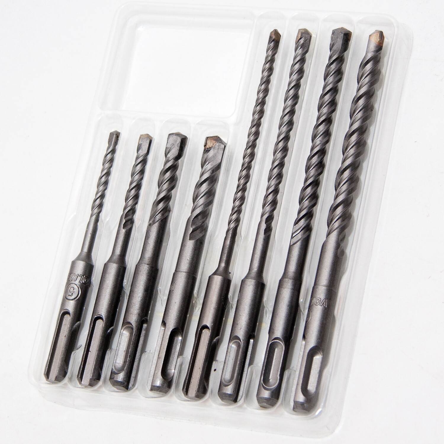 SDS Plus Bohrer Satz 8 tgl. inkl: Ø 5-6-8-10 x 110 mm Ø 5-6-8-10 x 160 mm