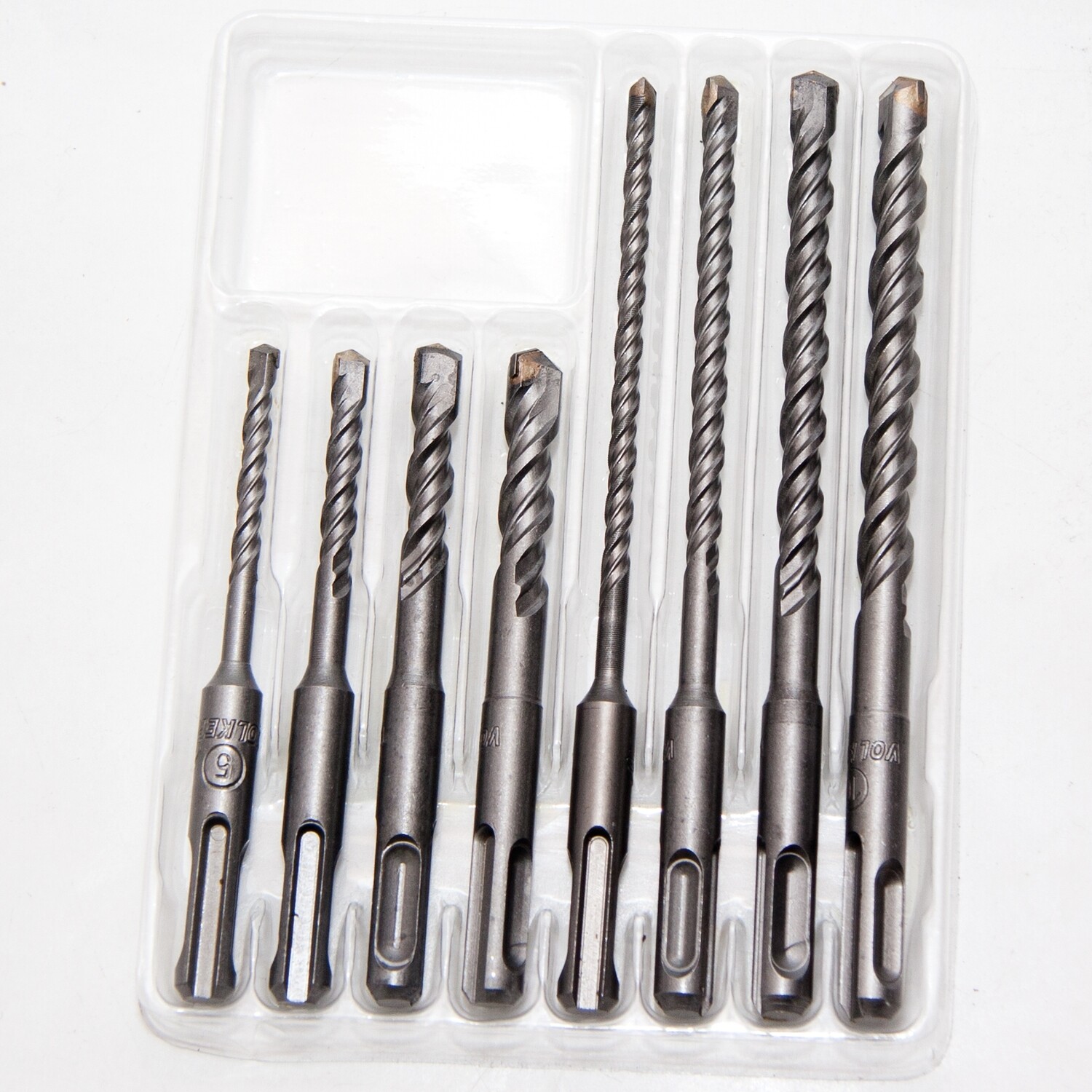 SDS Plus Bohrer Satz 8 tgl. inkl: Ø 5-6-8-10 x 110 mm Ø 5-6-8-10 x 160 mm