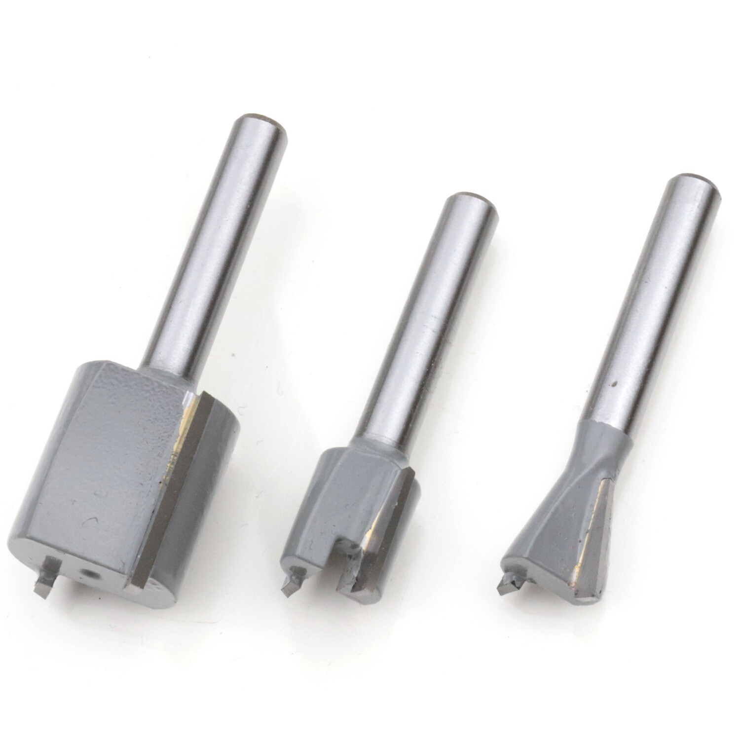 HM Fräsersatz 5 tgl - 6 mm Nutfräser Fräser für Oberfräse Holzfräser Oberfräser