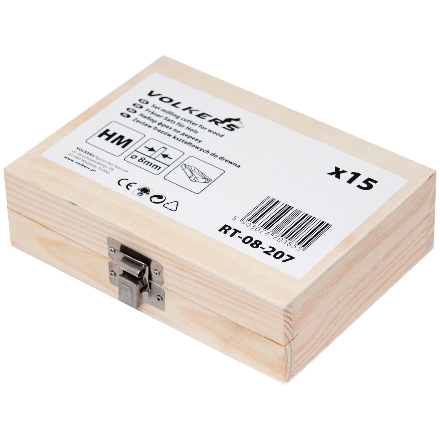 HM Fräsersatz 15 tgl Schaft 8 mm Nutfräser Fräser Holzfräser Oberfräser Set