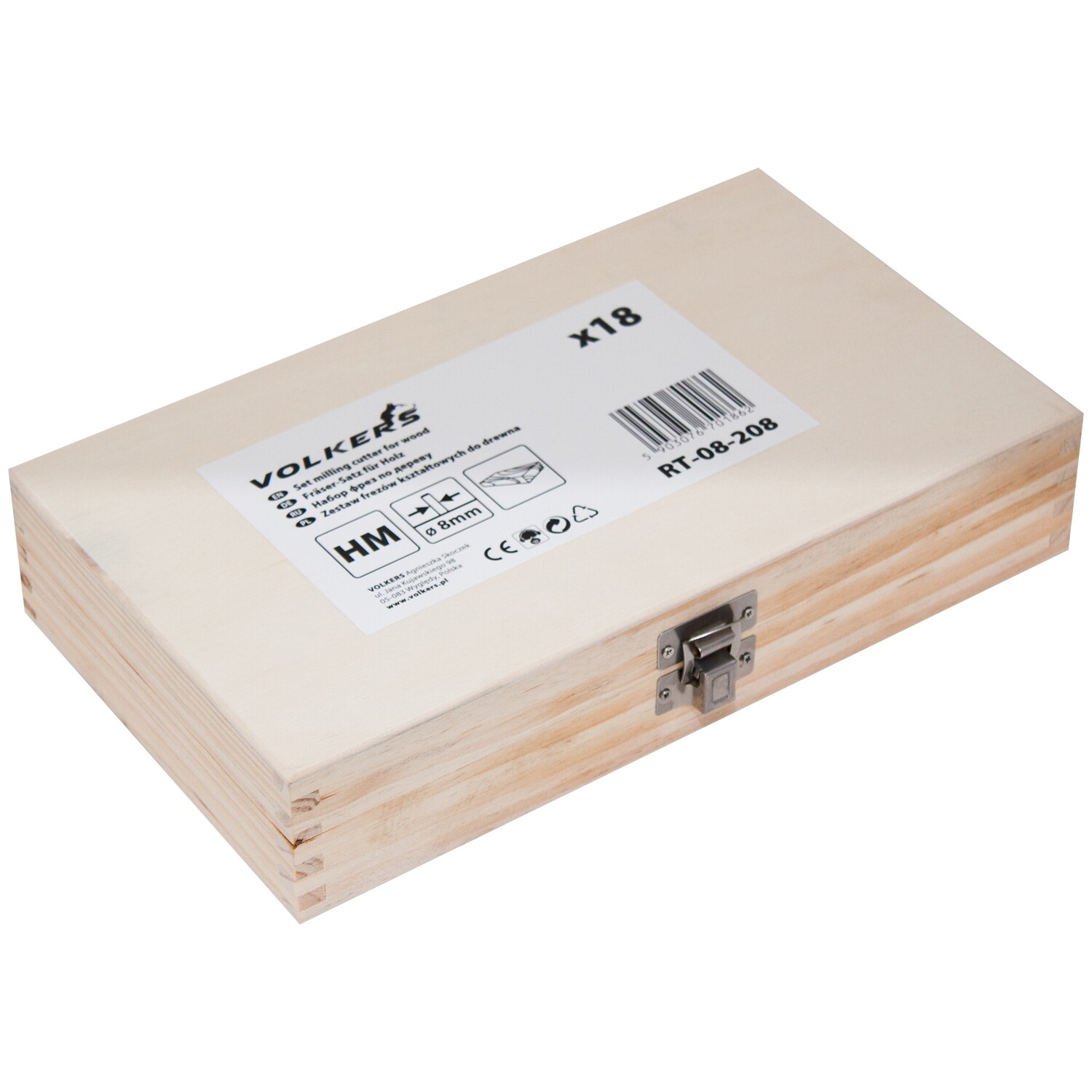 HM Fräsersatz 18 tgl Schaft 8 mm Nutfräser Fräser Holzfräser Oberfräser Set