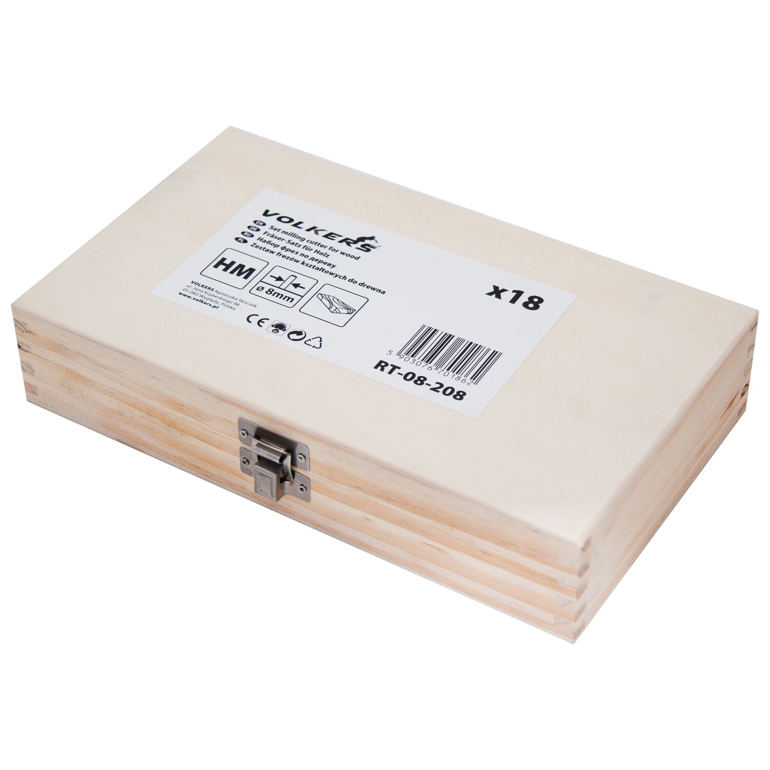 HM Fräsersatz 18 tgl Schaft 8 mm Nutfräser Fräser Holzfräser Oberfräser Set