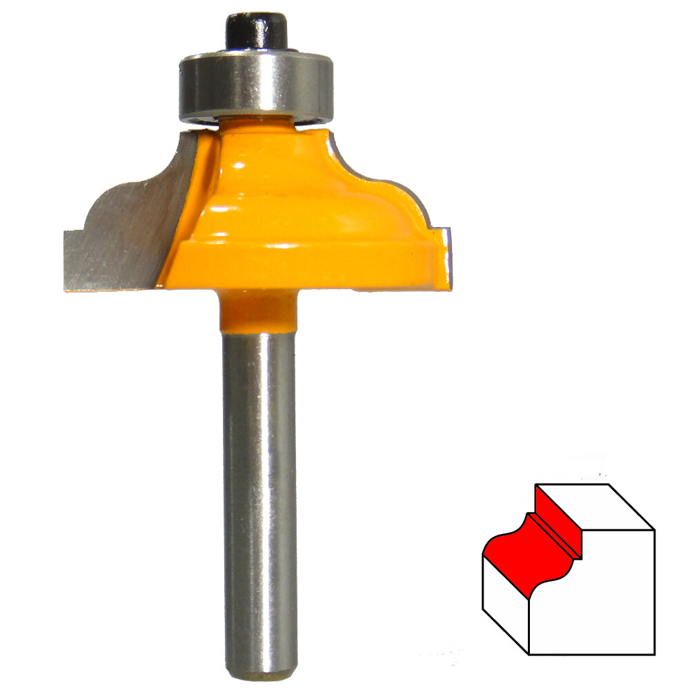HM Profilfräser R 3,96 mm Ø 32 mm Schaft 6 mm Profilmesserkopf Holzfräser Fräser