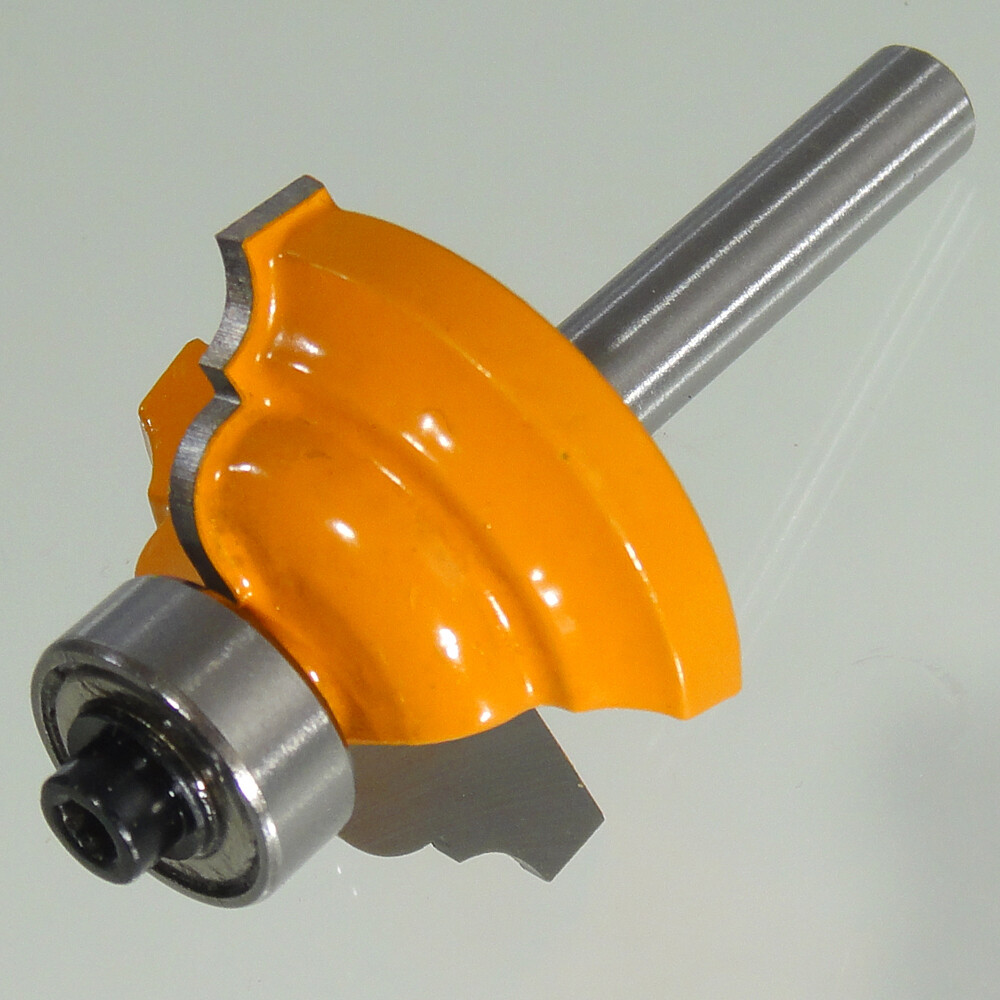 HM Profilfräser R 3,17 mm Ø 31,7 mm Schaft 6 mm Profilmesserkopf Holzfräser Fräs