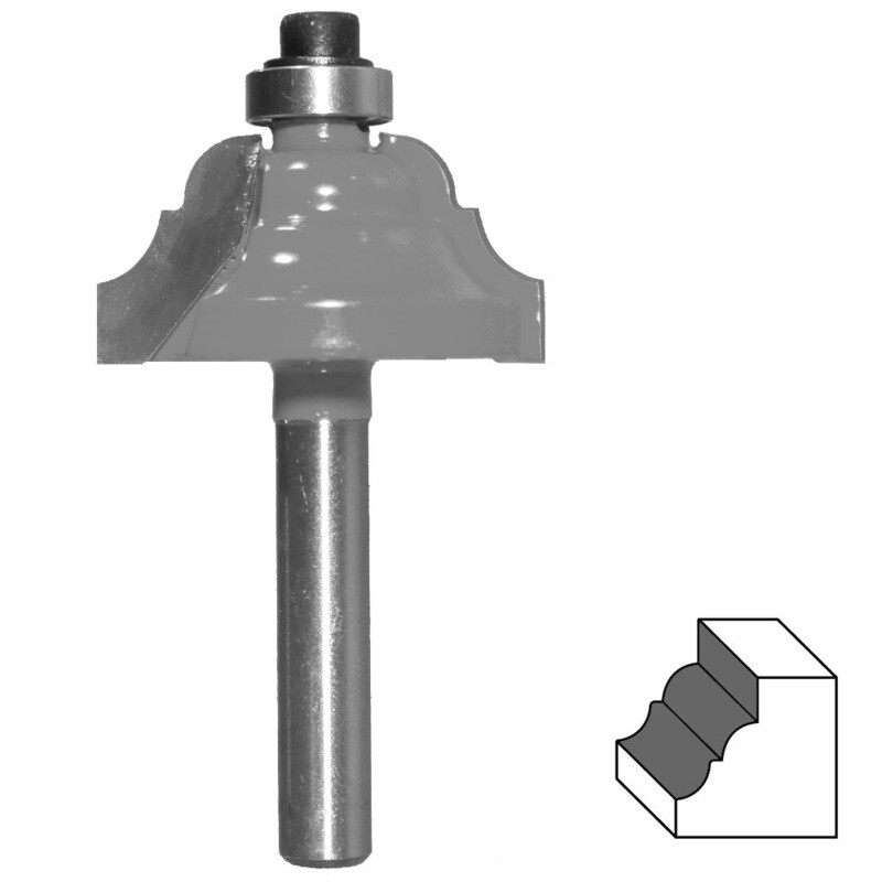 HM Profilfräser R 4,1 mm Ø 28,6 mm Schaft 6 mm Profilmesserkopf Holzfräser Fräse