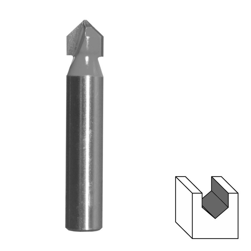 HM V-Nutfräser Ø 8 mm Schaft 8 mm Nutenfräser Holzfräser Fräser Nuter Freser