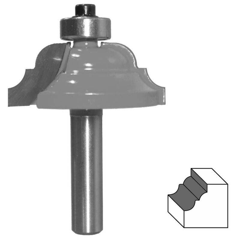 HM Profilfräser R 4,76 mm Ø 39,3 mm Schaft 8 mm Profilmesserkopf Holzfräser Fräs