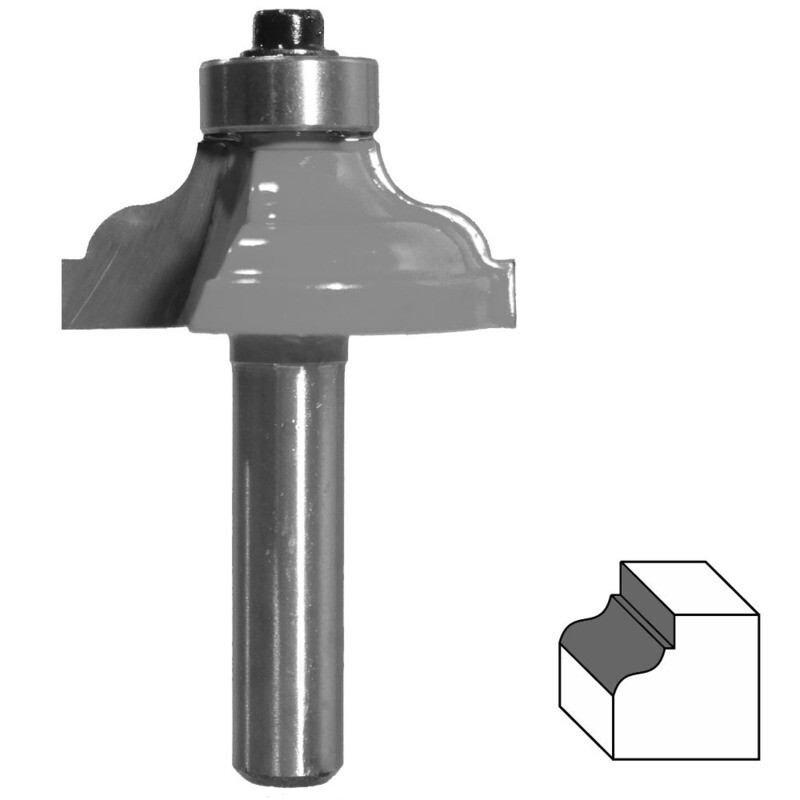 HM Profilfräser R 3,96 mm Ø 32 mm Schaft 8 mm Profilmesserkopf Holzfräser Fräser