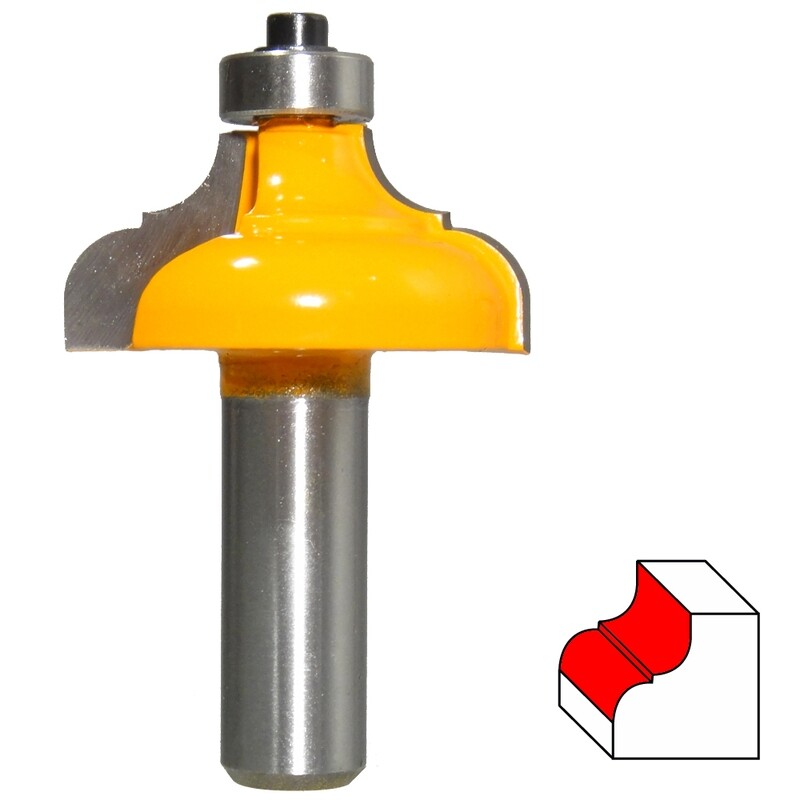 HM Profilfräser R 6,35 mm Ø 38,4 mm Schaft 12 mm Profilmesserkopf Holzfräser Frä