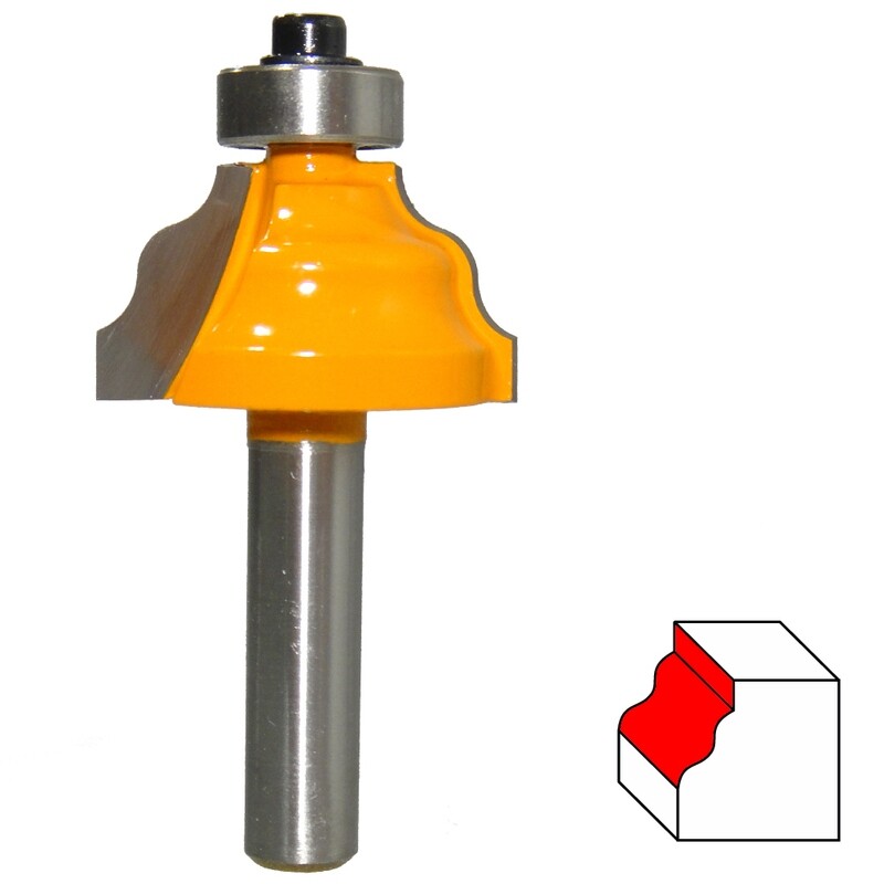 HM Profilfräser R 3,96 mm Ø 28,8 mm Schaft 8 mm Profilmesserkopf Holzfräser Fräs