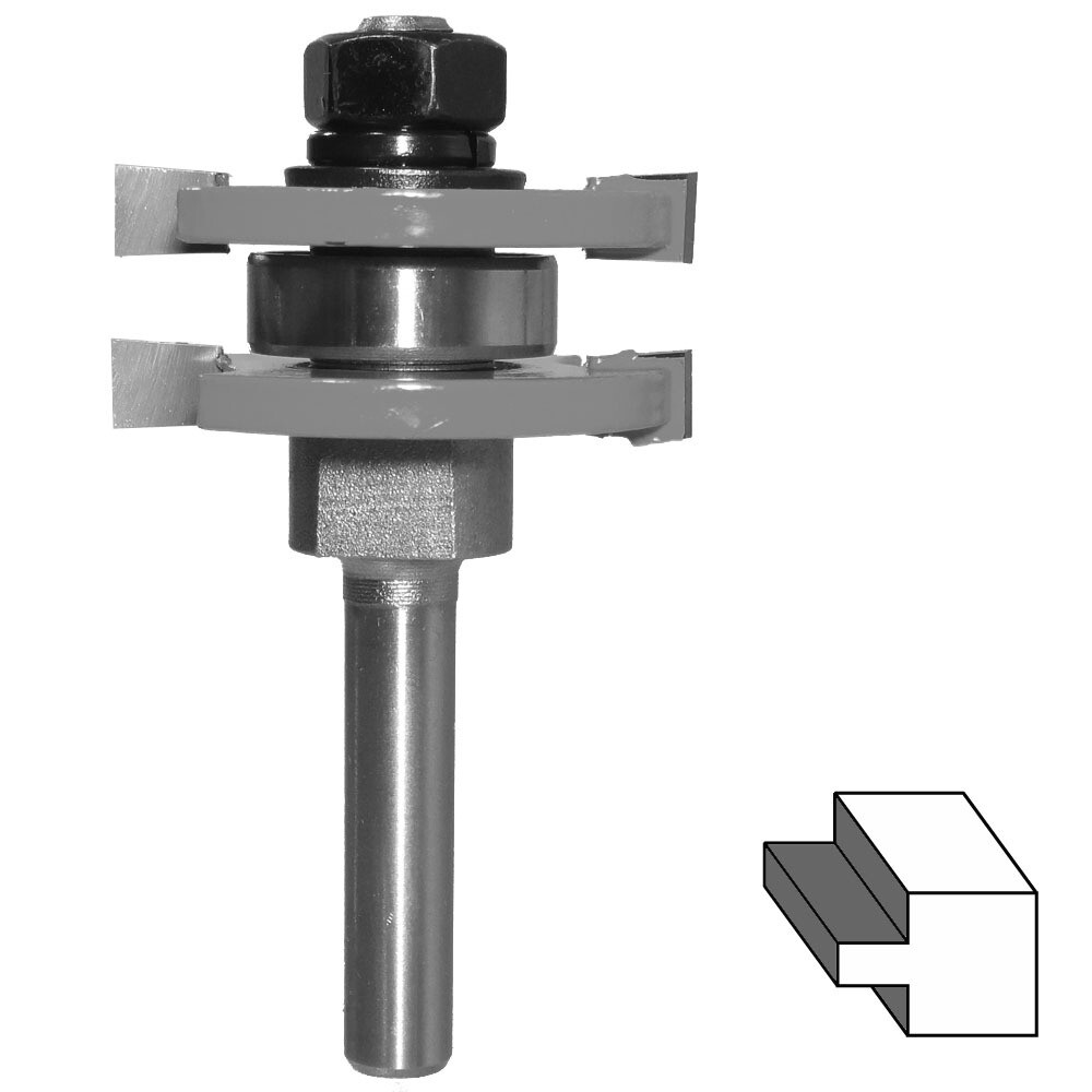 HM Federfräser 6,35 mm Ø 41 mm Schaft 8 mm Scheibenfräser Holzfräser Fräser