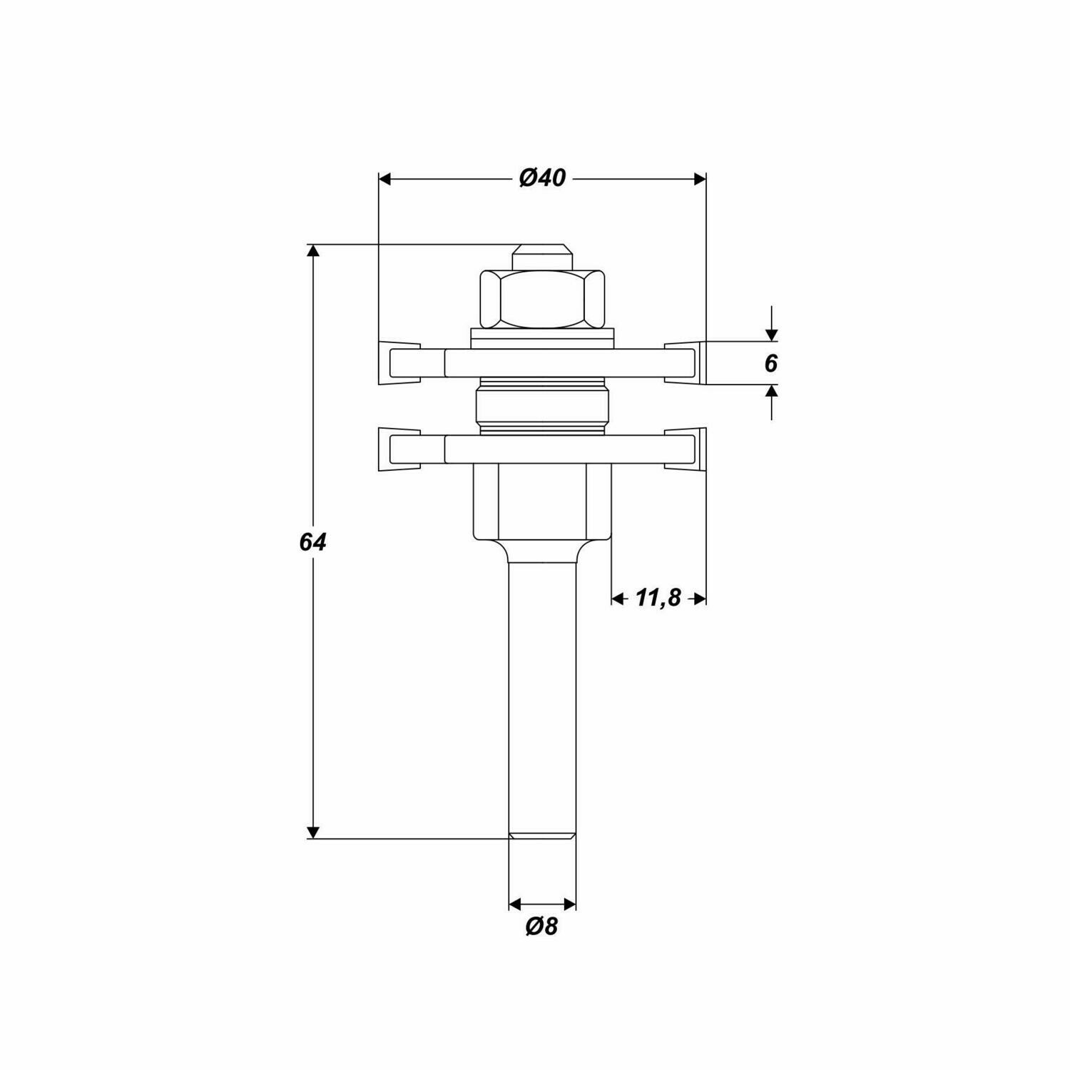 HM Federfräser 6 mm Ø 40 mm Schaft 8 mm Scheibenfräser Holzfräser Fräser