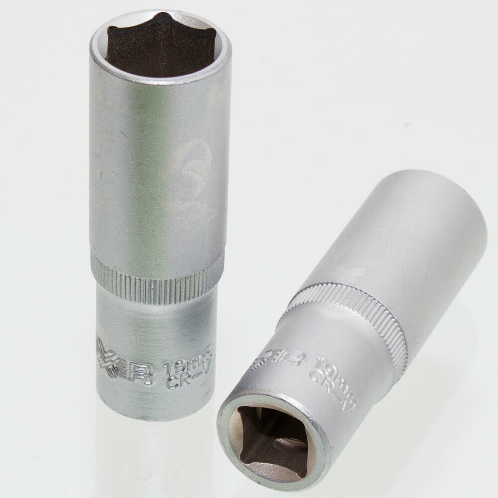 19 mm Steckschlüssel Einsatz sechskant Nuss Länge 78 mm Aufnahme 1/2 Zoll