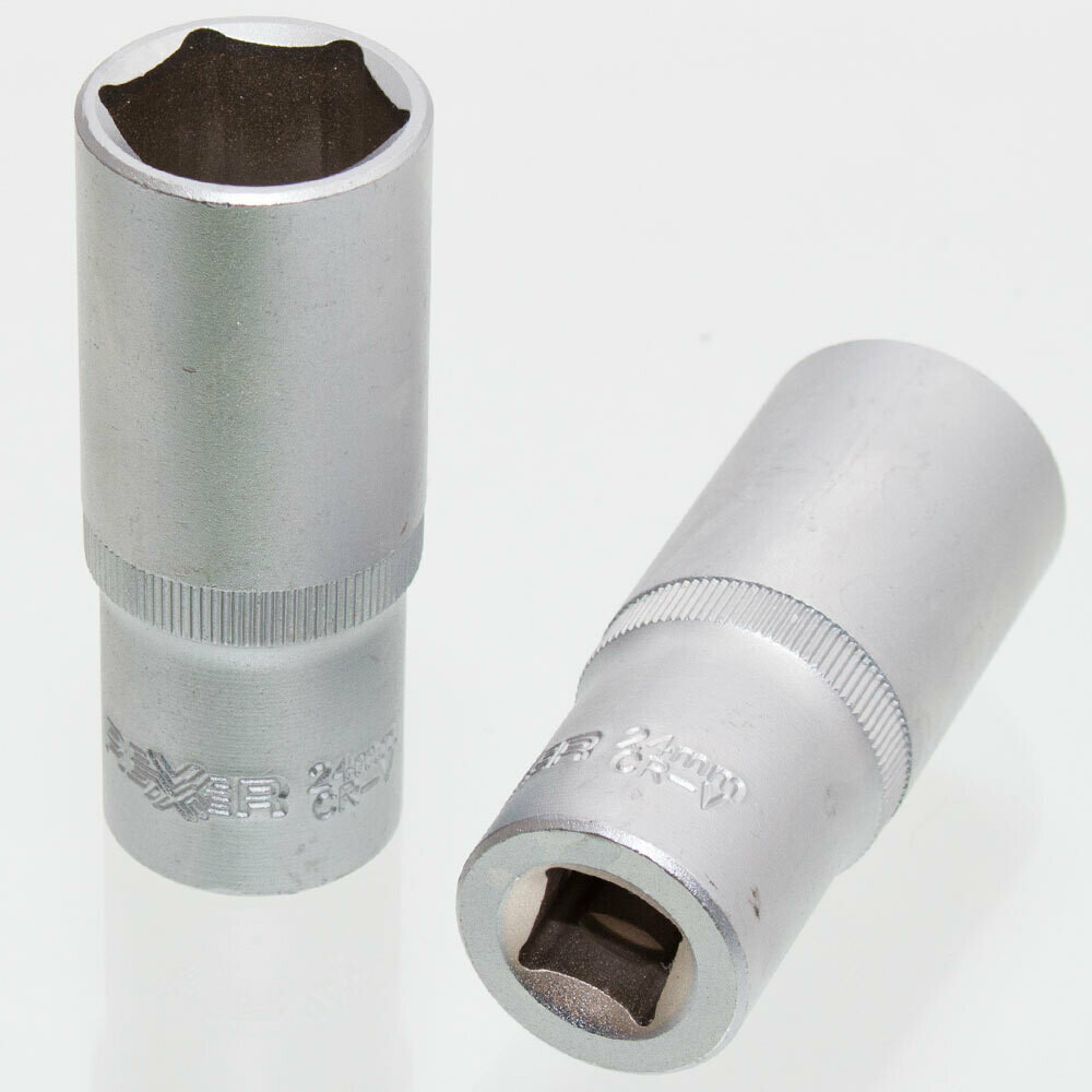 24 mm Steckschlüssel Einsatz sechskant Nuss Länge 79 mm Aufnahme 1/2 Zoll