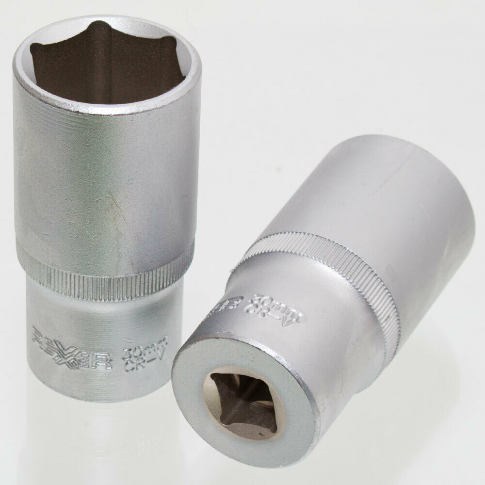 30 mm Steckschlüssel Einsatz sechskant Nuss Länge 78 mm Aufnahme 1/2 Zoll