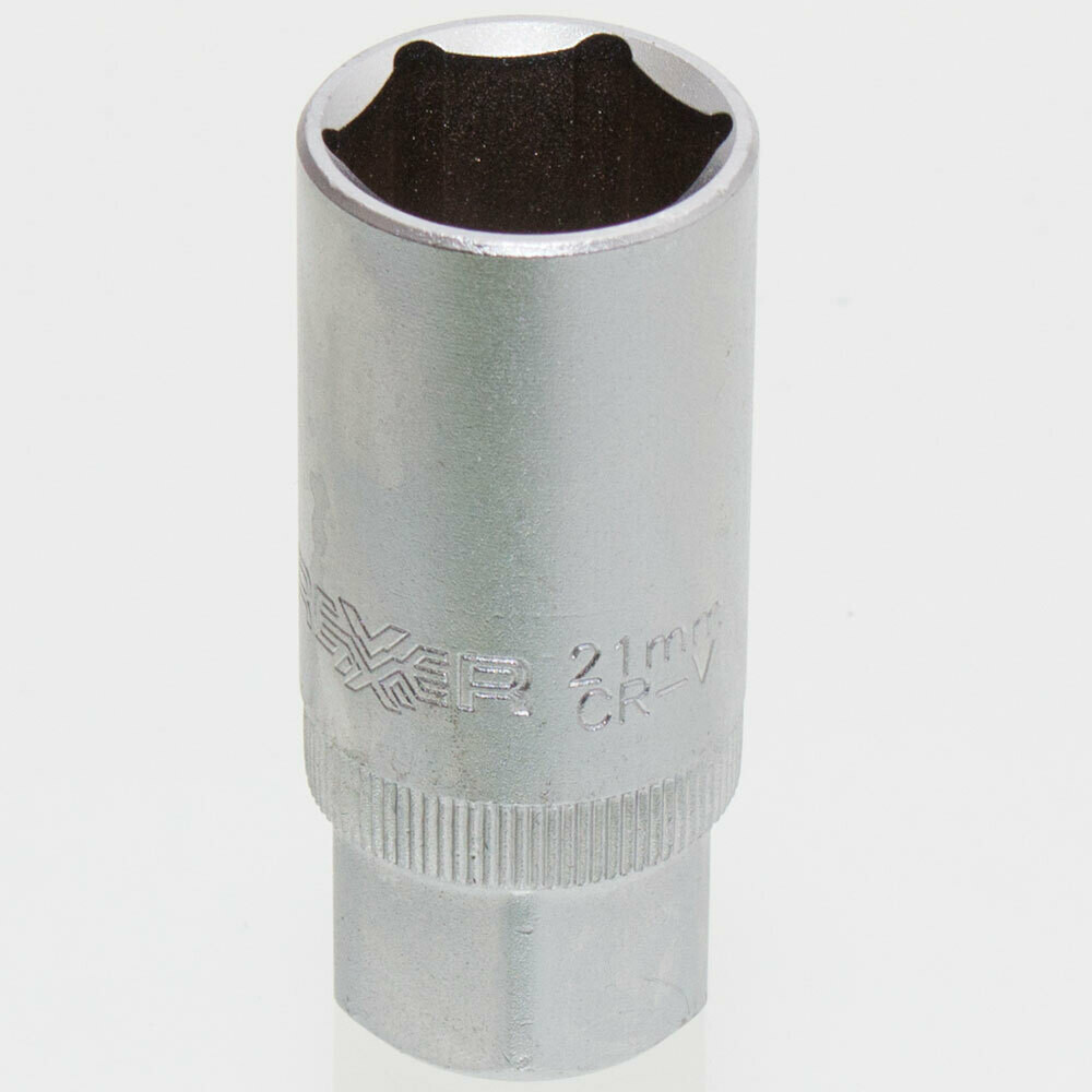 21 mm Steckschlüssel Einsatz sechskant Nuss Länge 63 mm Aufnahme 1/2 Zoll