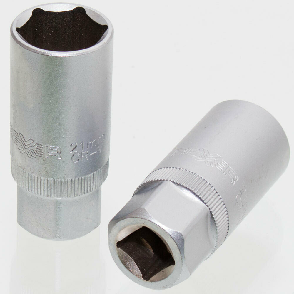 21 mm Steckschlüssel Einsatz sechskant Nuss Länge 63 mm Aufnahme 1/2 Zoll
