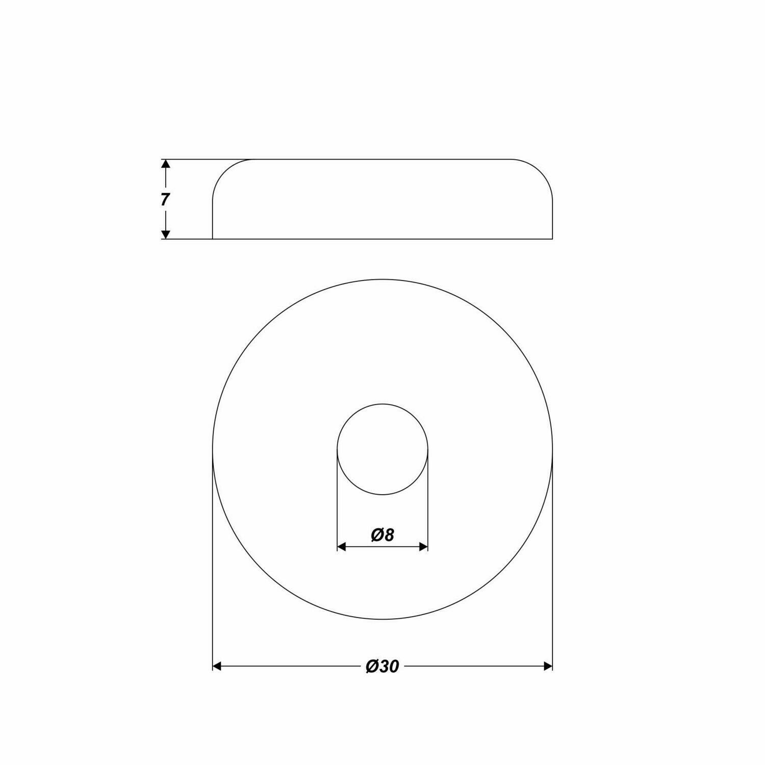 Pumpenventil Ø 30 mm Ersatzteil für Membranpumpe GD-01-300