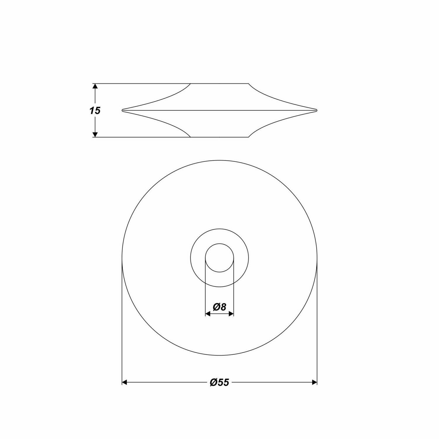 Pumpenkolben Ø 55 mm Ersatzteil für Membranpumpe GD-01-300