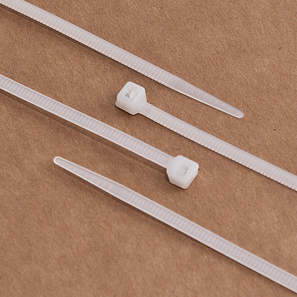 100 x Kabelbinder Weiß 3,6 x 300 mm Tragkraft 18,2 kg nicht lösbar