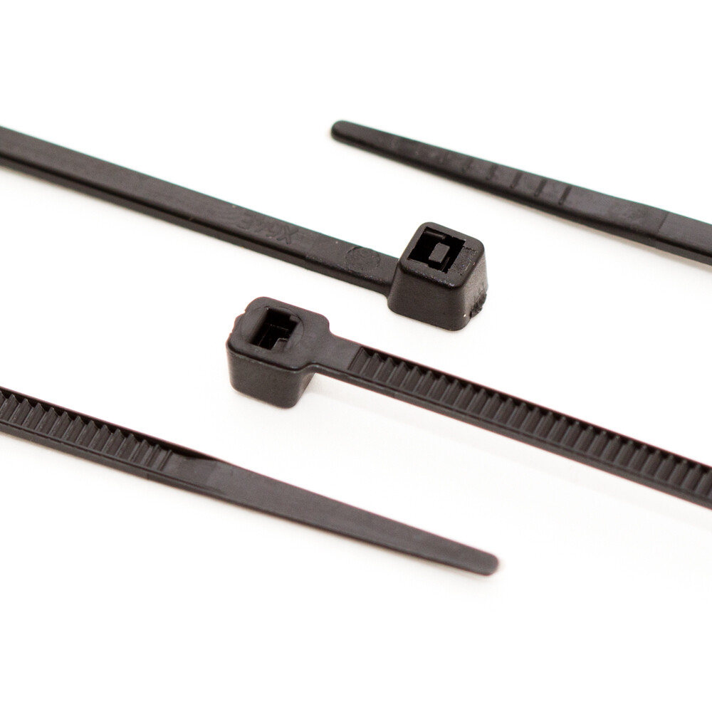 100 x UV stabil Kabelbinder Schwarz 3,6 x 140 mm Tragkraft 18,2 kg nicht lösbar