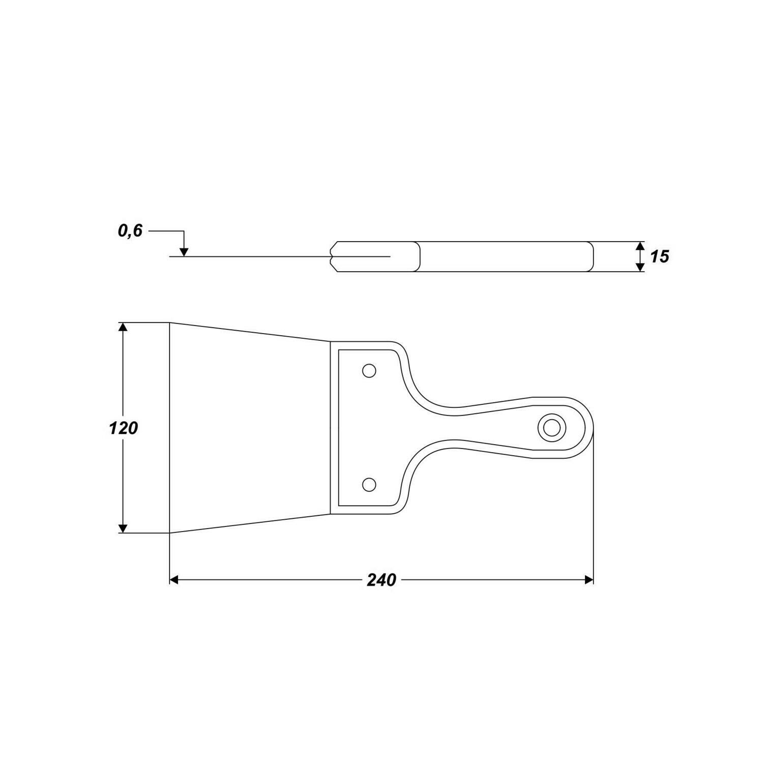 120 mm Spachtel Fugen Rostfrei Edelstahl 0,6 mm Malerei Gipskartonplatten