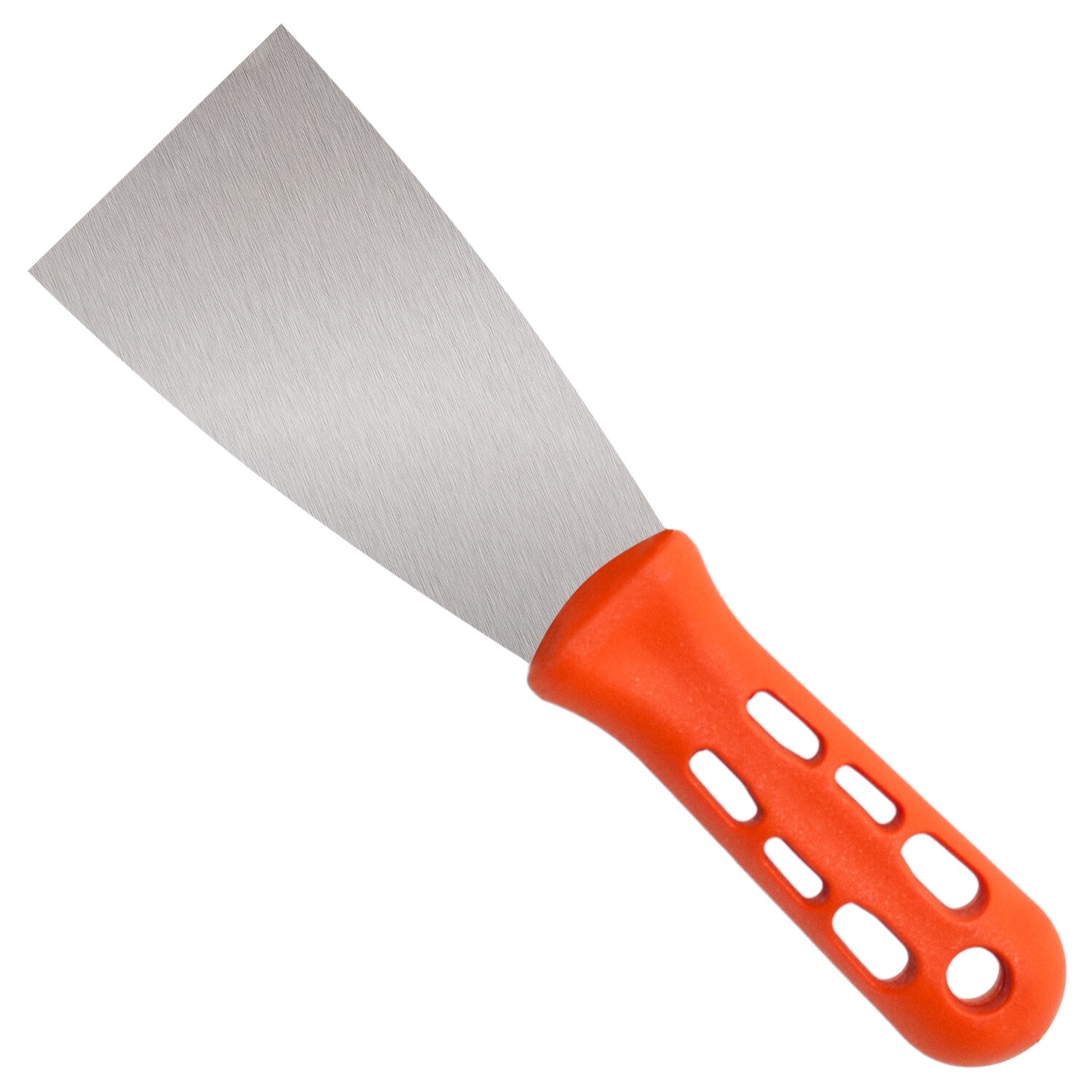 60 mm Spachtel Rostfreies Edelstahl 0,6 mm orange Kunststoff