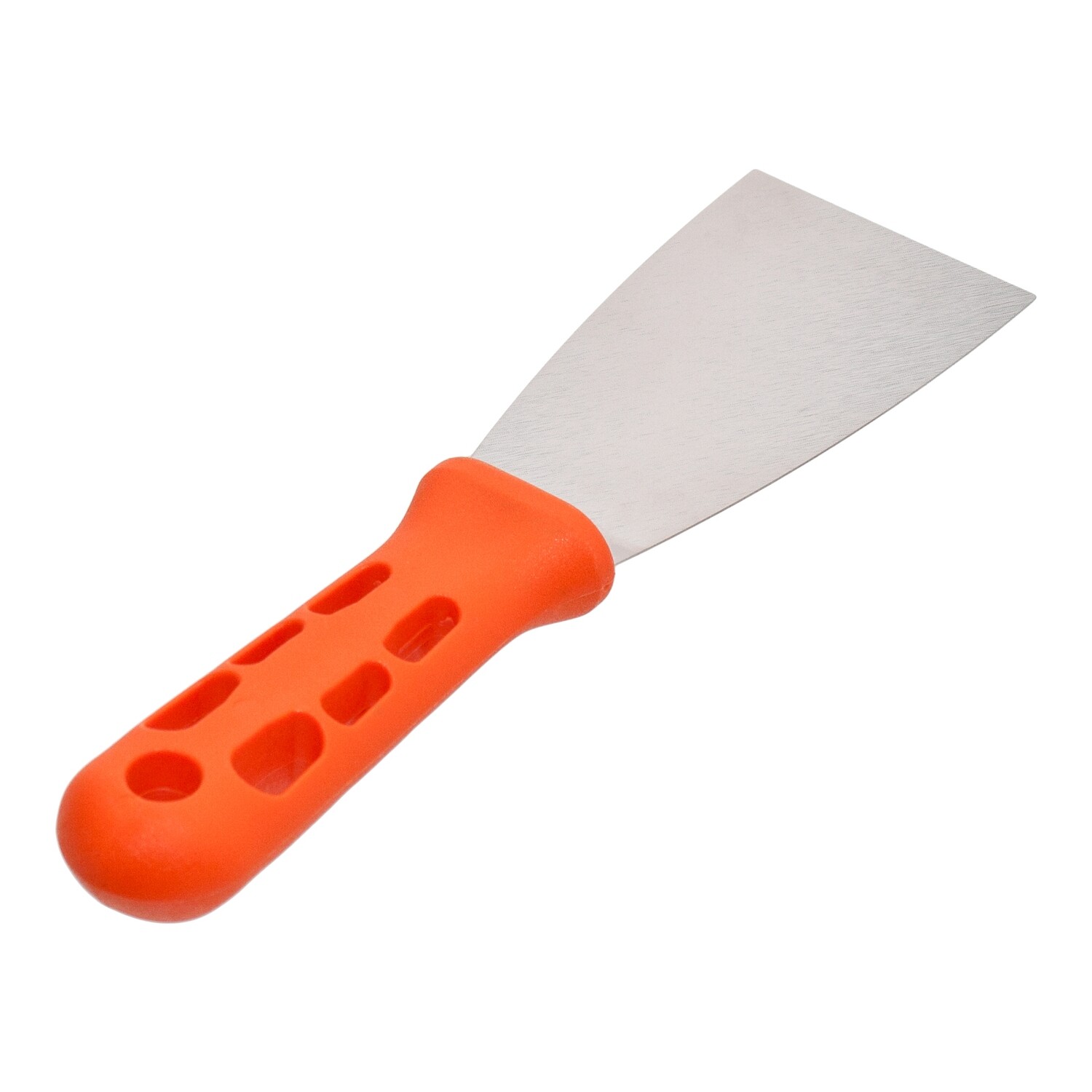 60 mm Spachtel Rostfreies Edelstahl 0,6 mm orange Kunststoff