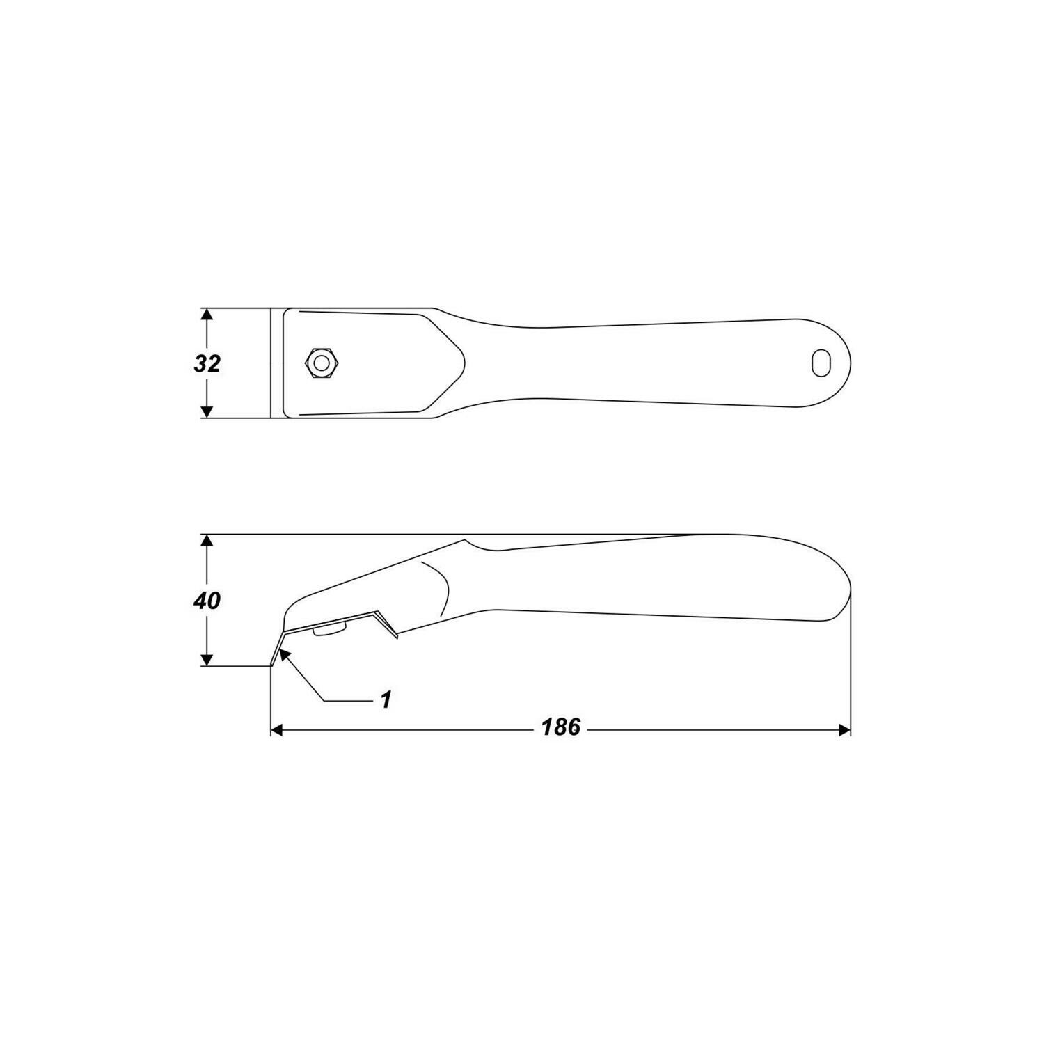 40 mm Farbschaber wechselbare Klinge Putzen Malerei