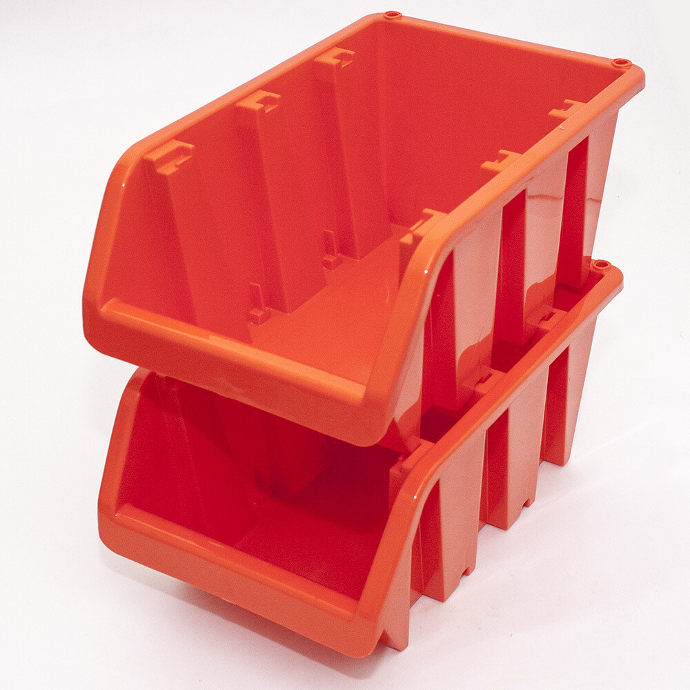 Werkzeugbox 18 x 24 x 40 cm Lagerkiste Box Stapelbox Lagerbox Plastikbox