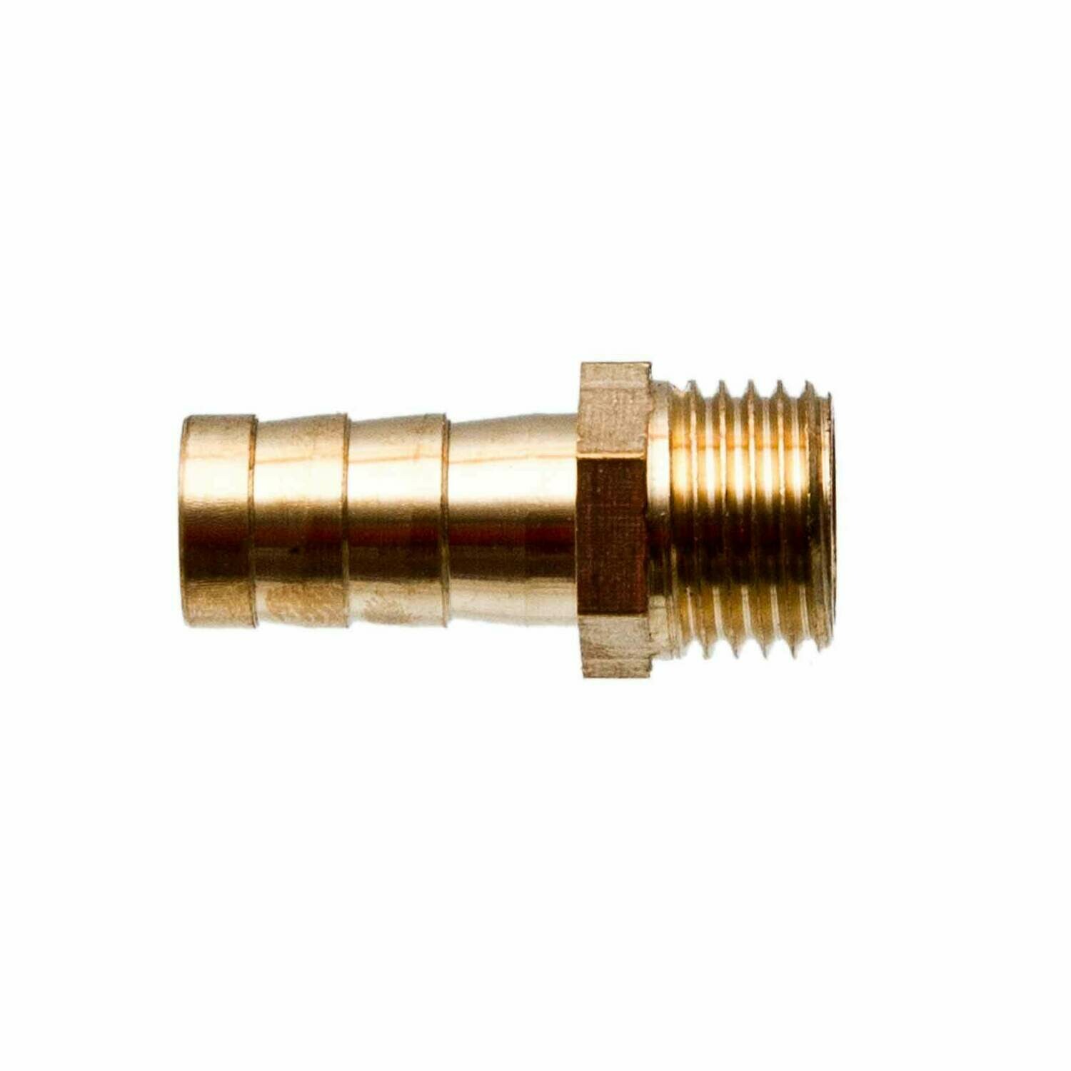 Messing Schlauchkupplung mit Gewinde 1/2" für Schlauch 10 mm