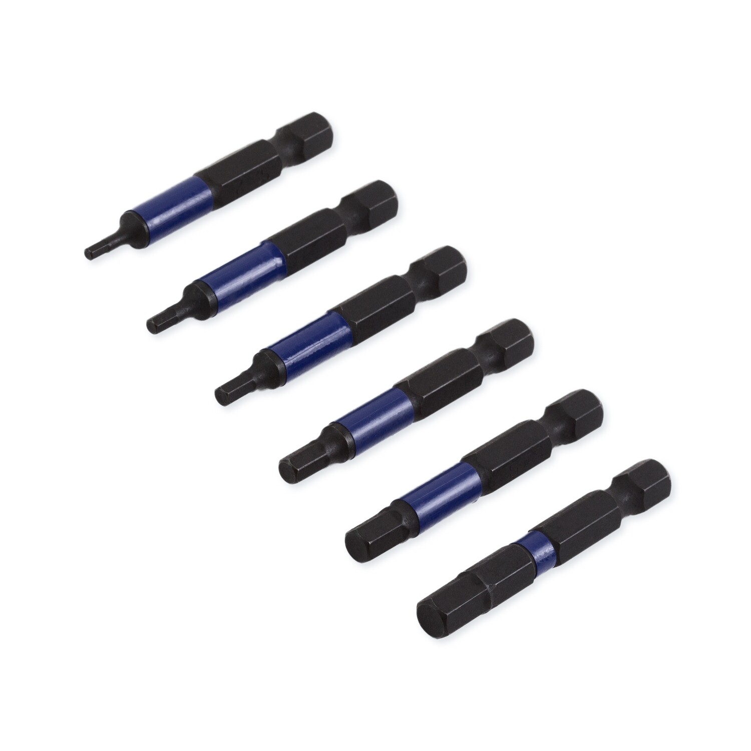 6 x HEX x 50 mm 1/4&quot; TiN Bit Schrauberbit hexagonal H2, H3, H4, H5, H6, H8