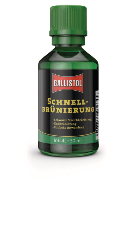 Ballistol Schnellbrünierung 50ml Waffen Brünierung flüssig schwarz Kaltbrünierung
