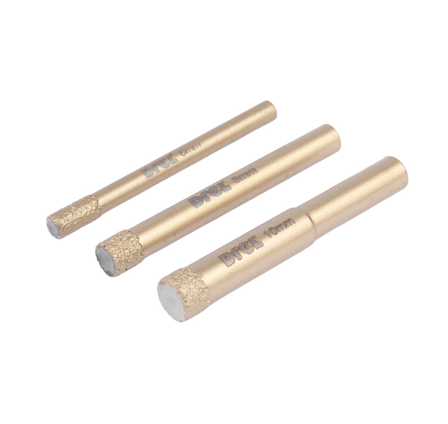 Diamant Bohrer Satz Diamantbohrer Fliesenbohrer Trockenbohrer Set 6/8/10 mm 3tlg
