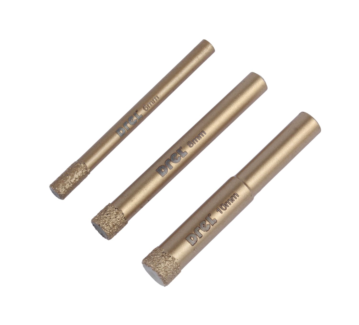 Diamant Bohrer Satz Diamantbohrer Fliesenbohrer Trockenbohrer Set 6/8/10 mm 3tlg