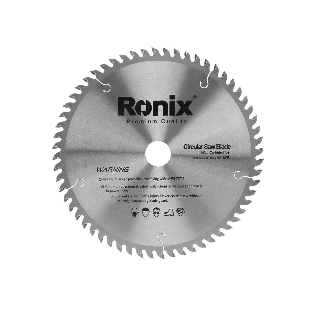 HM Kreissägeblatt Ø 250 x 30 / 25,4 / 20 / 16 mm 60 Zähne Sägeblatt für Holz ATB