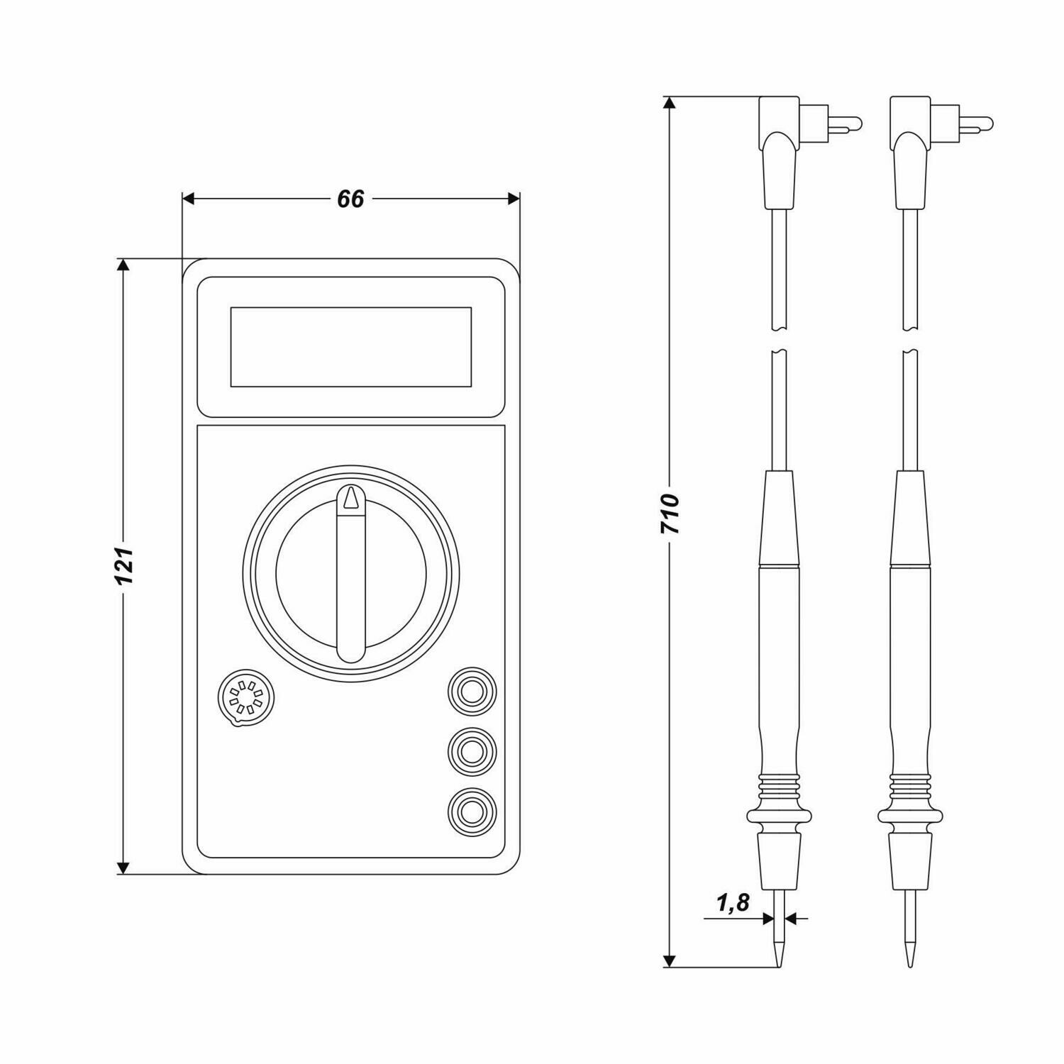 Digital LCD Multimeter Strommesser Voltmeter Strom Messgerät AC DC Amperemeter