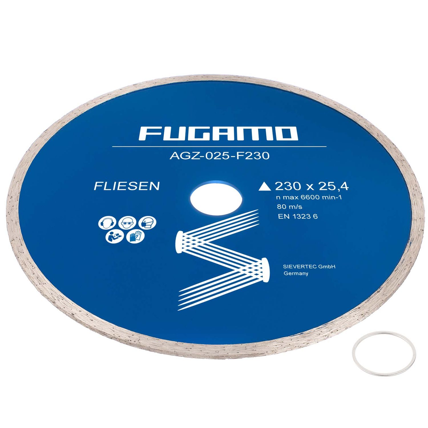 Fliesen Ø 230 x 25,4 mm Diamanttrennscheibe Trennscheibe Tiles Keramik